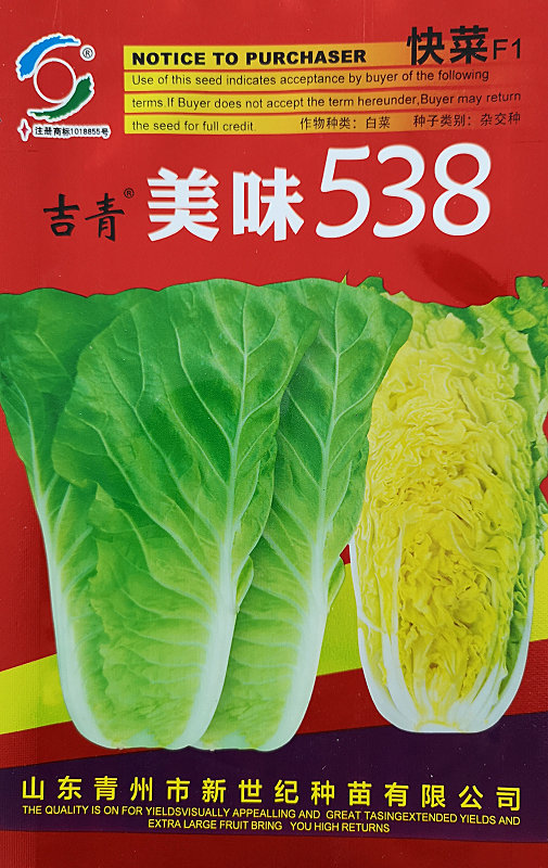 Meiwei 538——Early-maturing Chinese Cabbage